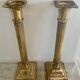 Payroll of brass column candle holders