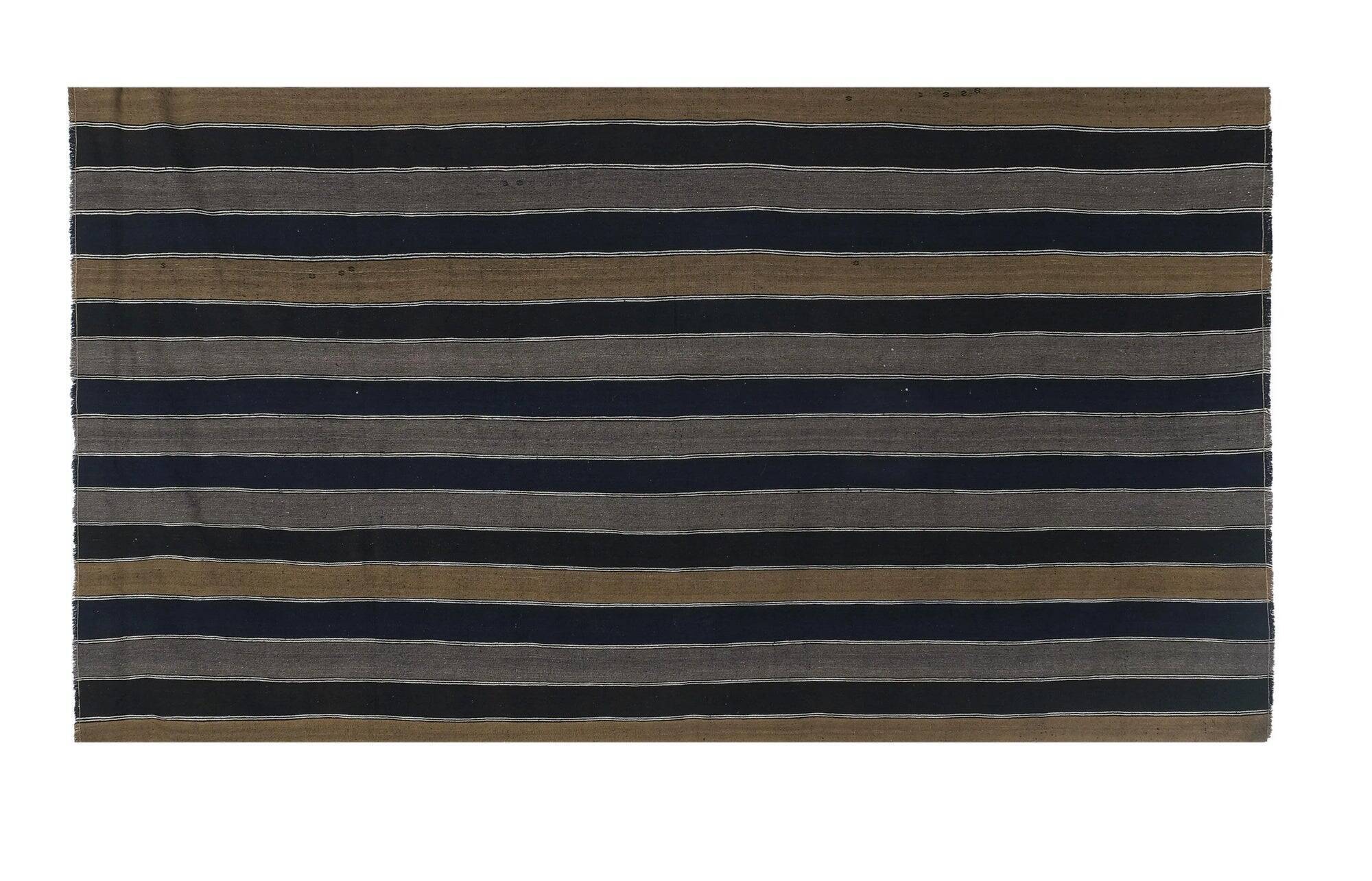 Vintage Turkish kilim, handwoven, 188x343 cm.