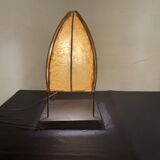 Ottoman lamp made of natural material