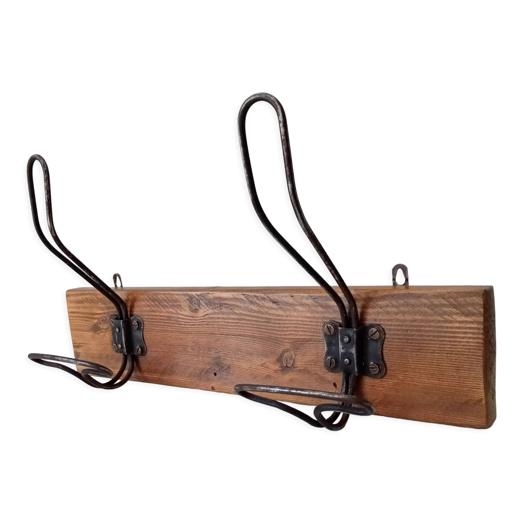 Vintage wall coat rack