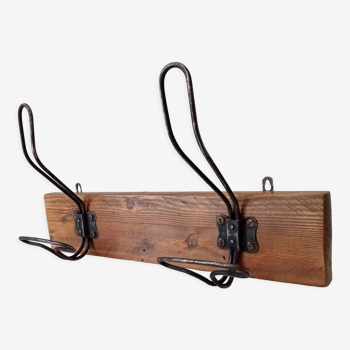 Vintage wall coat rack