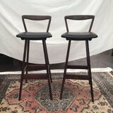 2 Scandinavian 50s bar stools