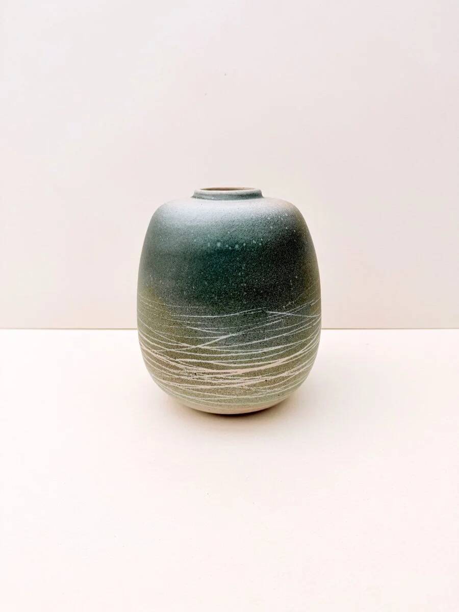 Ceramic vase signed, circa 1970