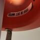 Beautiful older PH 4/3 hanging lamp, in white, with original orange suspension.