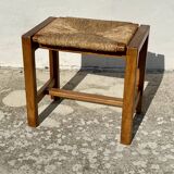 Vintage 1970s REGAIN straw stool