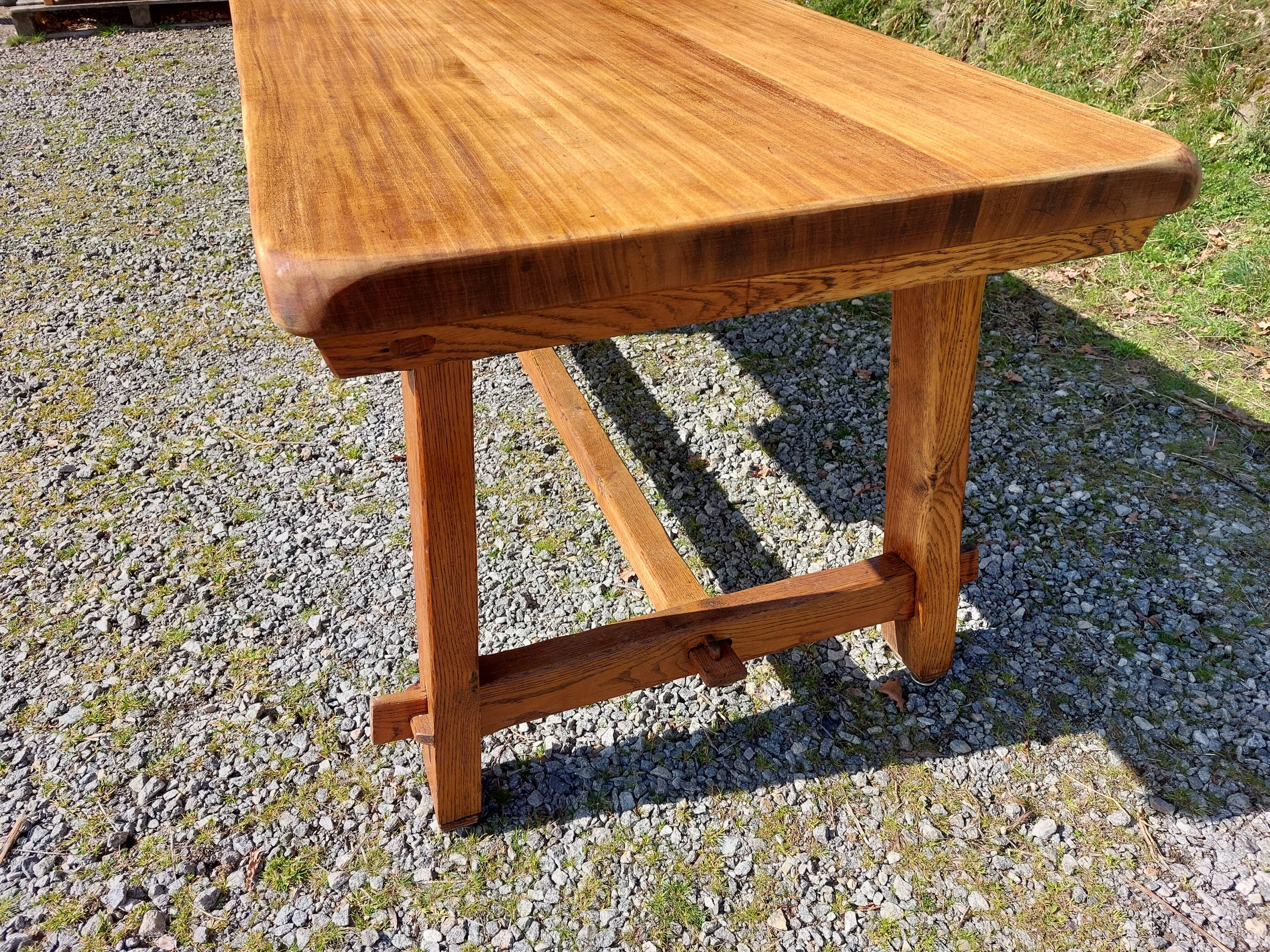 farm table with extensions, solid wood
