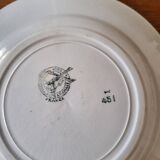 Ancienne Assiette en Faïence Moulin des Loups et Hamage