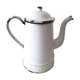 Ancienne cafetière en tôle émaillée
