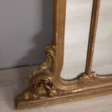 EARLY 20TH CENTURY BAROQUE-STYLE GOLDEN WOODEN WALL MIRROR