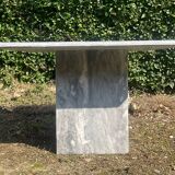 70s marble coffee table