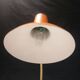 Lampe de bureau vintage - métal laqué orange - 1970