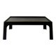 Black fibreglass coffee table by Magistretti, design 1970.