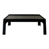 Table basse en fibre de verre noir dlg de Magistretti, design 1970