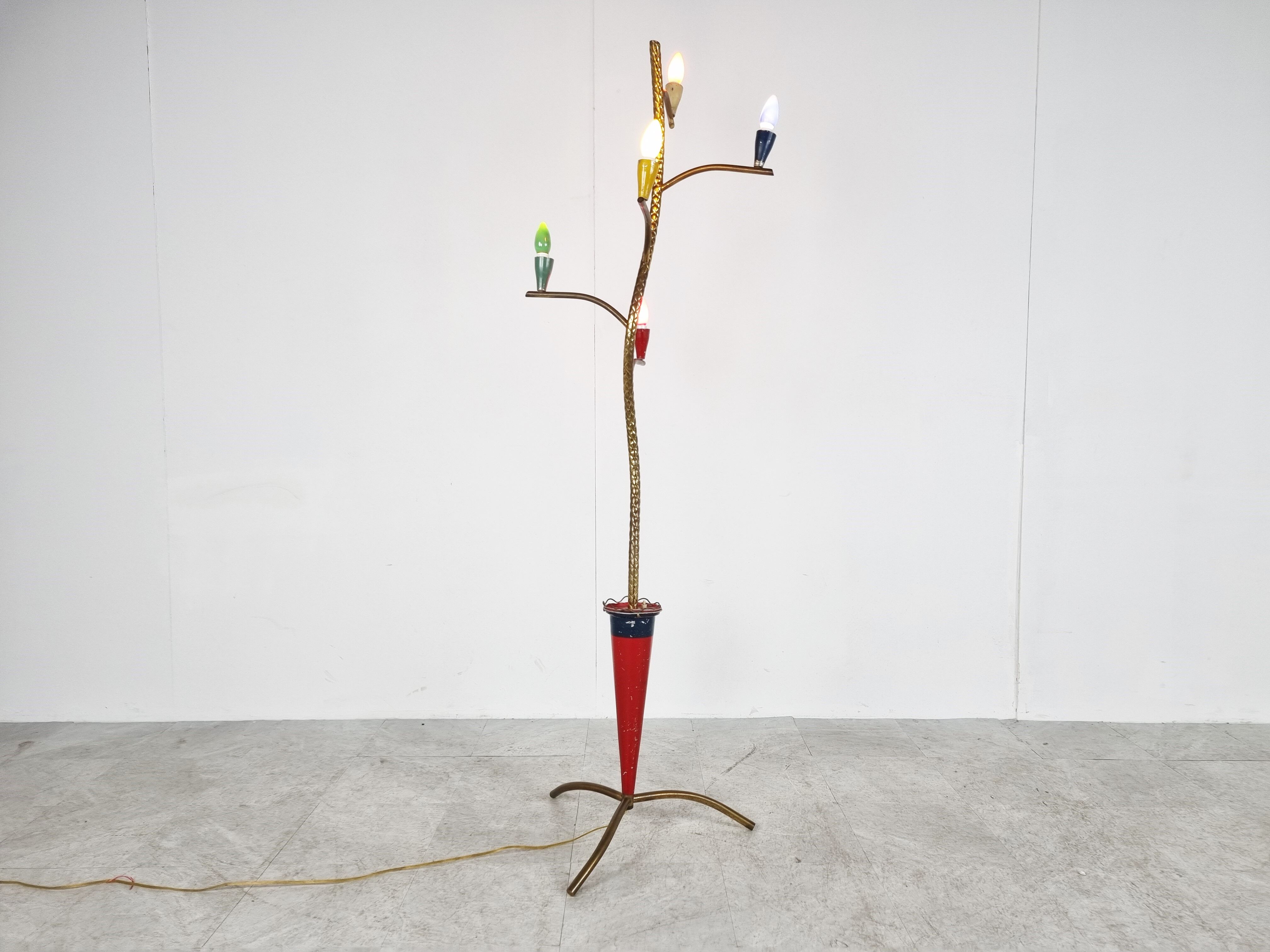 Vintage italian floor lamp, 1950s