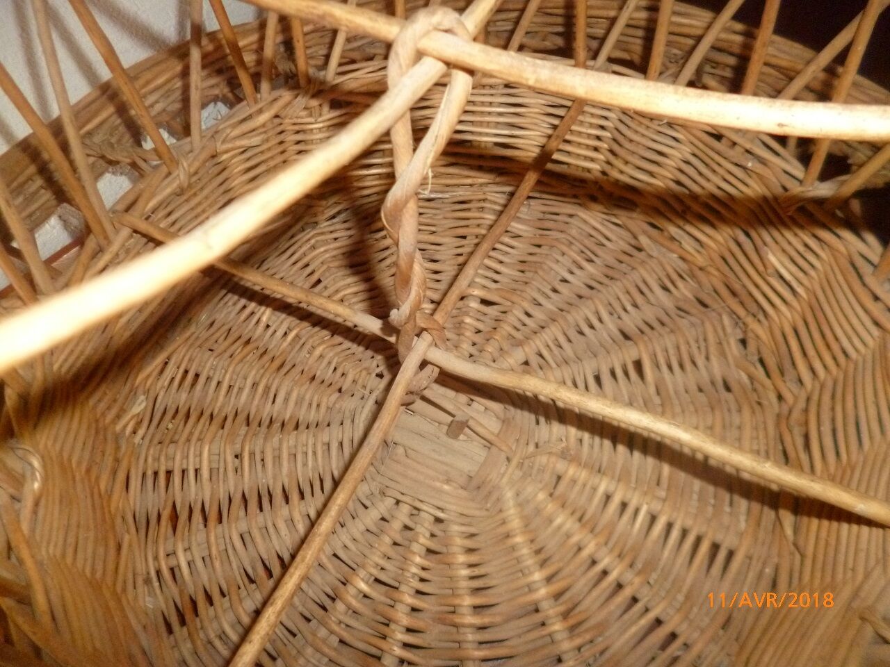 Bar rattan wicker bottle holder 1960