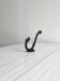 Black iron wall hook
