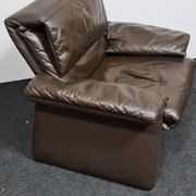 Vintage leather easy chair by Erpo