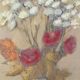 Bouquet of flowers, oil on wood panel, signed Vlad Tiberin.