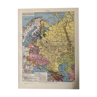 Carte de l'URSS de 1928