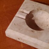 Travertine ashtray from the 70s