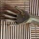 Vintage brass hand