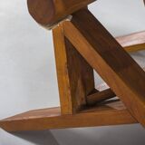 French S46 Dromadaire Chair by Pierre Chapo for Ebenisterie Seltz, 1970s