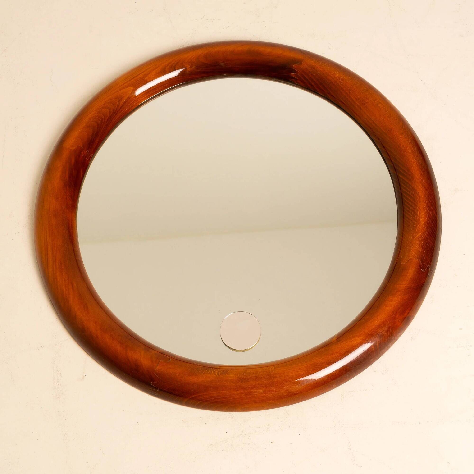 Italian Mid-Century Round Mirror