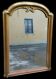 Miroir En Bois Et Peinture Dorée , Période 800,