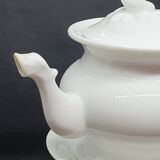 Porcelain herbal tea pot