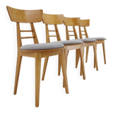Four Dining Chairs by Ton, Czechoslovakia