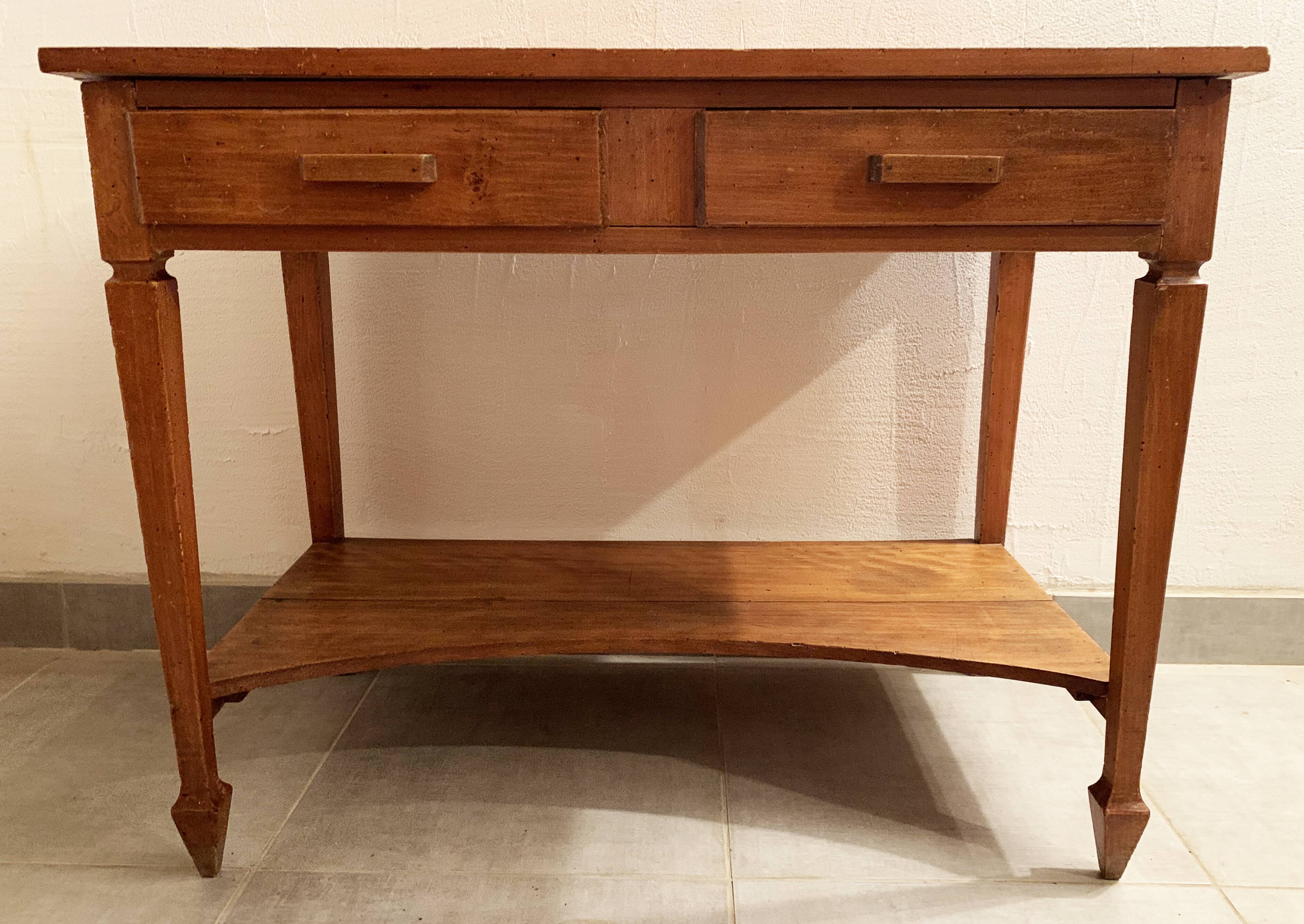 Wooden console 50s-60s