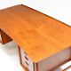 Sculpted 1960s Danish Desk in Teak by Svend Aage Madsen