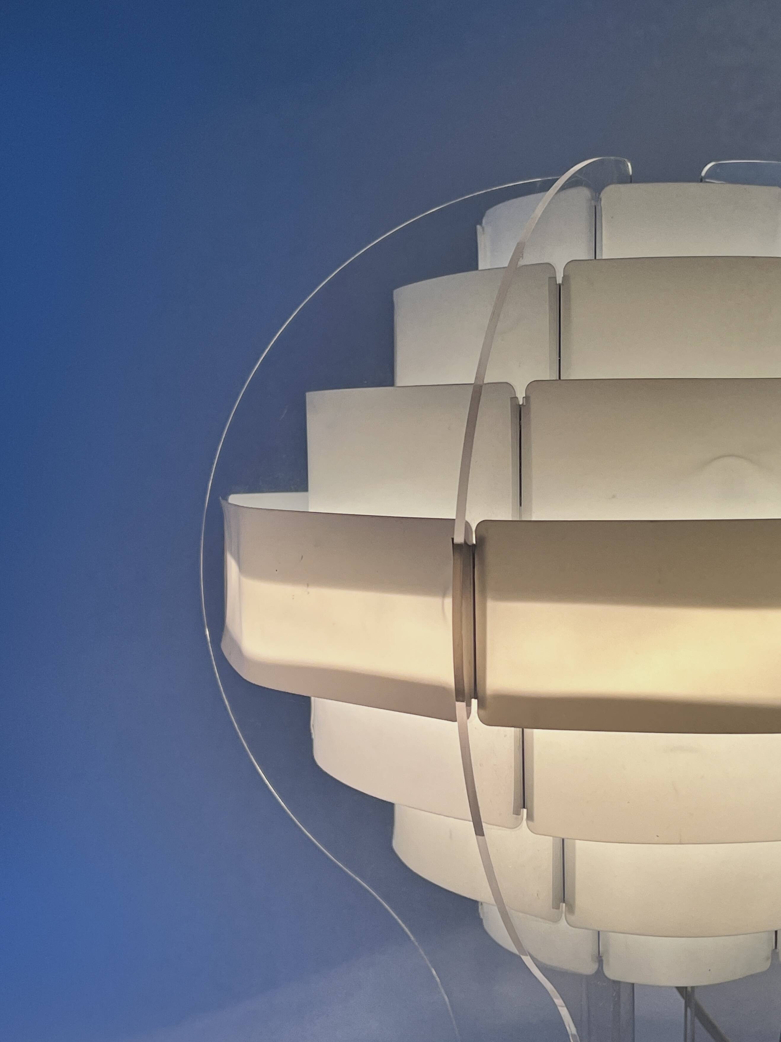Lampe de table en plexiglas par L.BRYLLE & P.JACOBSEN, Danemark design 1960
