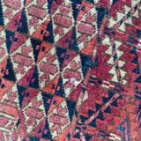 Ancient Turkmen Afghan Hatchlou handmade carpet 133x133 cm