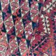 Ancient Turkmen Afghan Hatchlou handmade carpet 133x133 cm