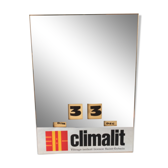 Miroir calendrier publicitaire