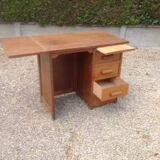Vintage desk from the 1950s, medium oak