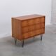 Pair of honey coloured cabinets by Alfred Hendrickx for Belform, 1950s