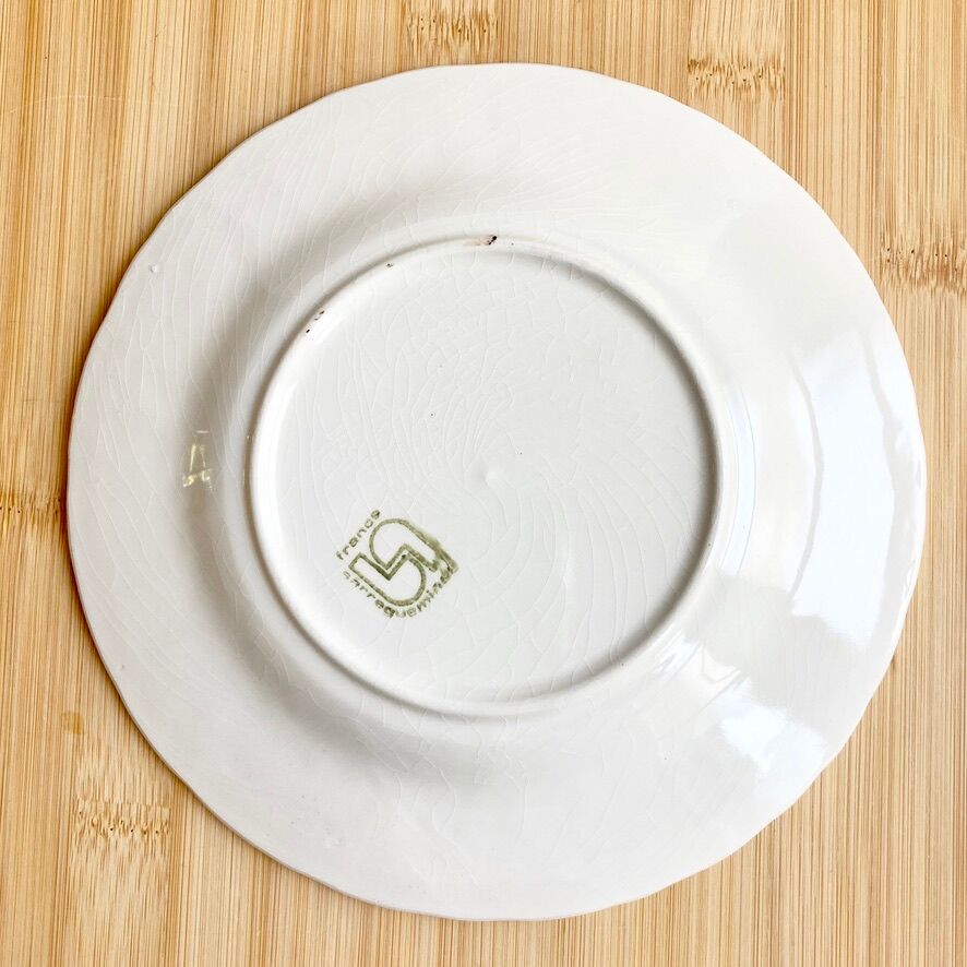 Barbotine Sarreguemines plates