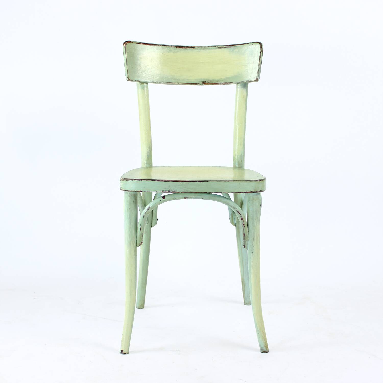 Vintage wooden dining chair, Czechoslovakia 1950s