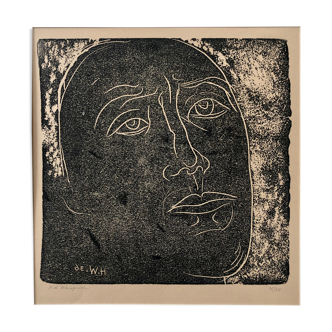 Gravure originale de henry de waroquier (1936)