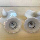 Eight bird candlesticks from Bavaria and Arzberg, Germany