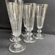 6 Baccarat Clermont 19th century champagne flutes