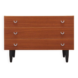 Teak chest of drawers, Scandinavian design, 1970s, manufacture: ÆJM Møbler