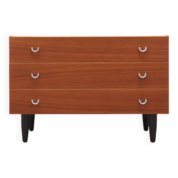 Teak chest of drawers, Scandinavian design, 1970s, manufacture: ÆJM Møbler