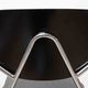 Vintage chair Kho Liang Black and metal with armrests