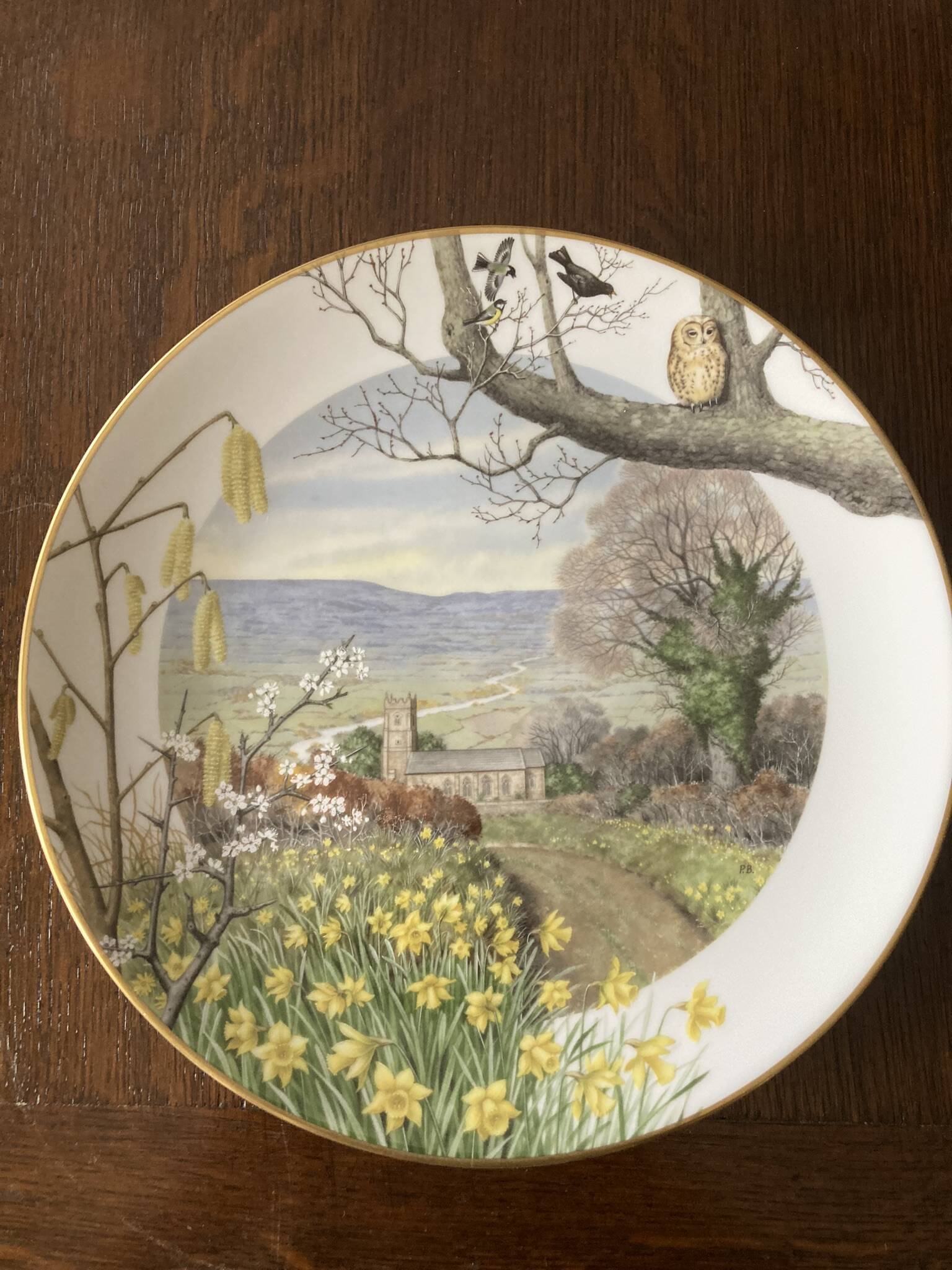 Set of 12 decorative plates Royal Worcester – Peter Barrett – Edition