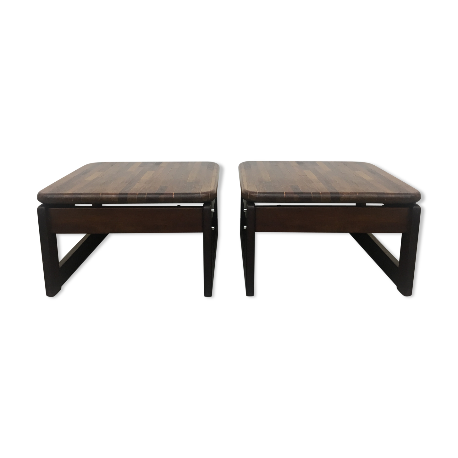 Set of 2 Percival Lafel Mid-century Brazilian side tables, 1970's