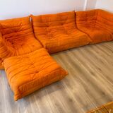Togo set: 2 seater sofa, 2 corner sits and 1 pouf