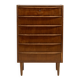 Teak Dresser with Six Drawers, 1960s